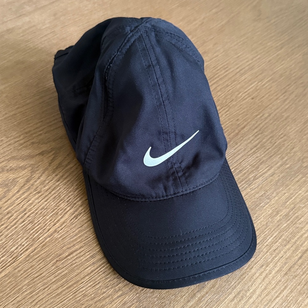 Nike Black Cap with White Logo